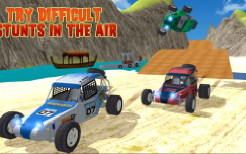 Offroad Kart Beach Stunt : Buggy Car Drive Game